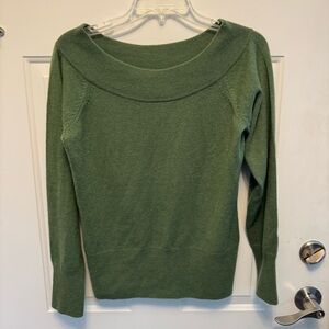 INC Green Women's Cashmere Sweater